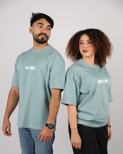 T-shirt oversize On fire