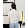 Chemise en lin avec fausses poches poitrines