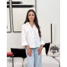 Chemise en lin avec fausses poches poitrines