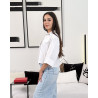 Chemise en lin avec fausses poches poitrines