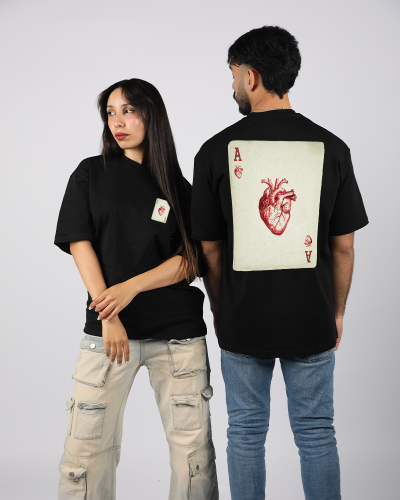 T-shirt oversize AS de coeur