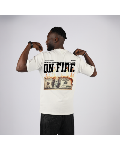 T-shirt oversize On fire